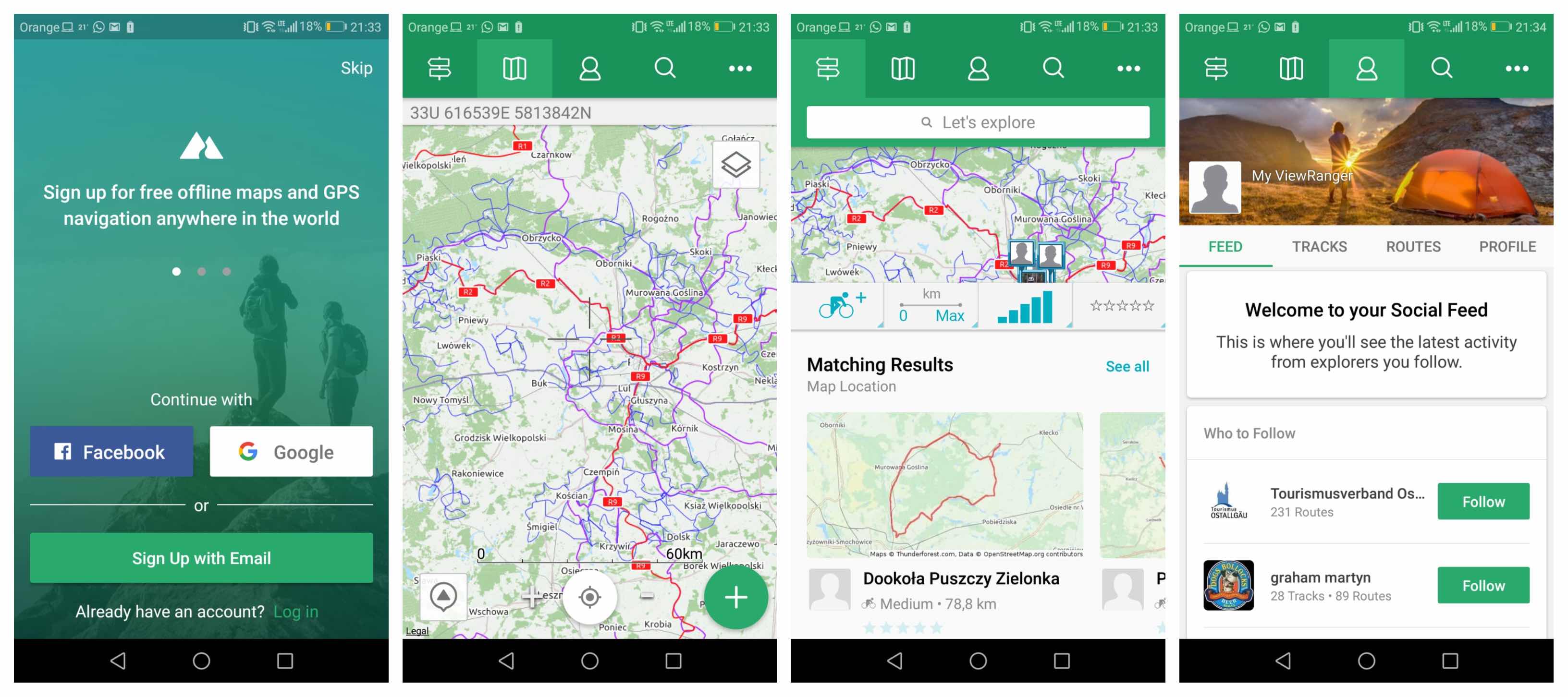 viewranger mapa rowerowa aplikacja na podroz hellocamping
